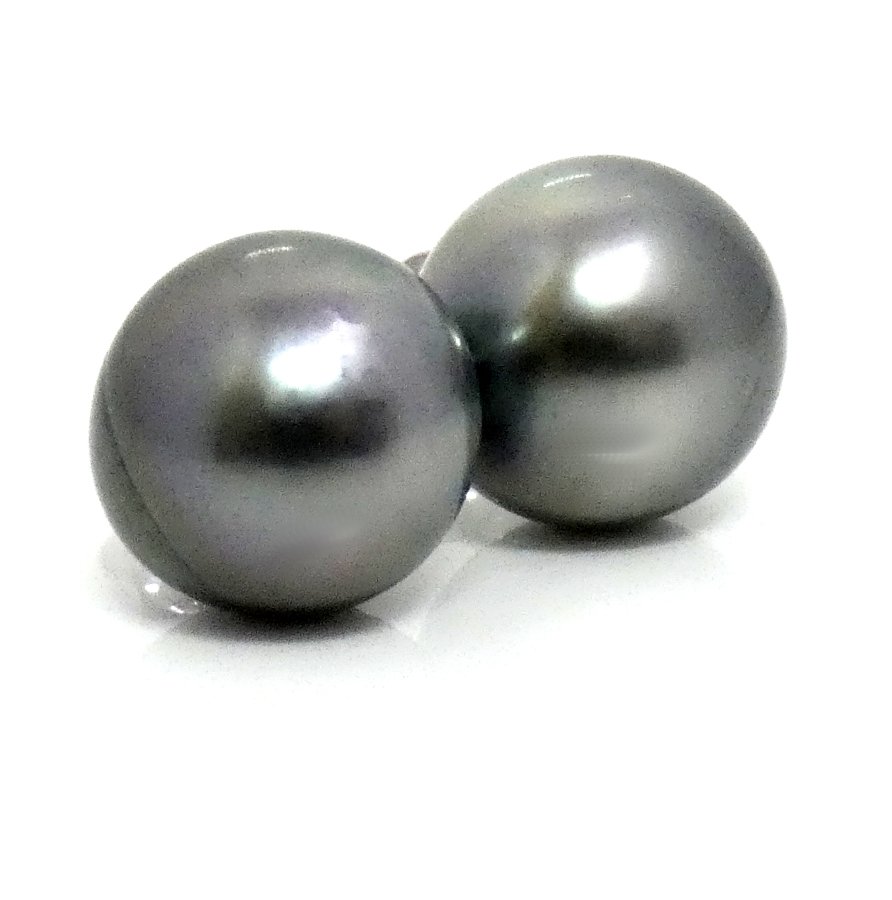 Peacock 12.7mm Tahitian Pearl Earrings